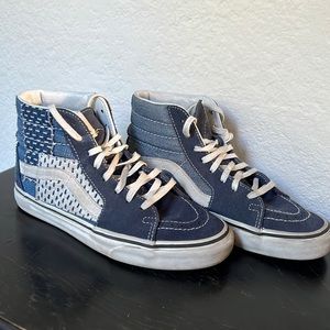Vans Sk8 hi Denim patchwork Japan Boro 4.5M/6W